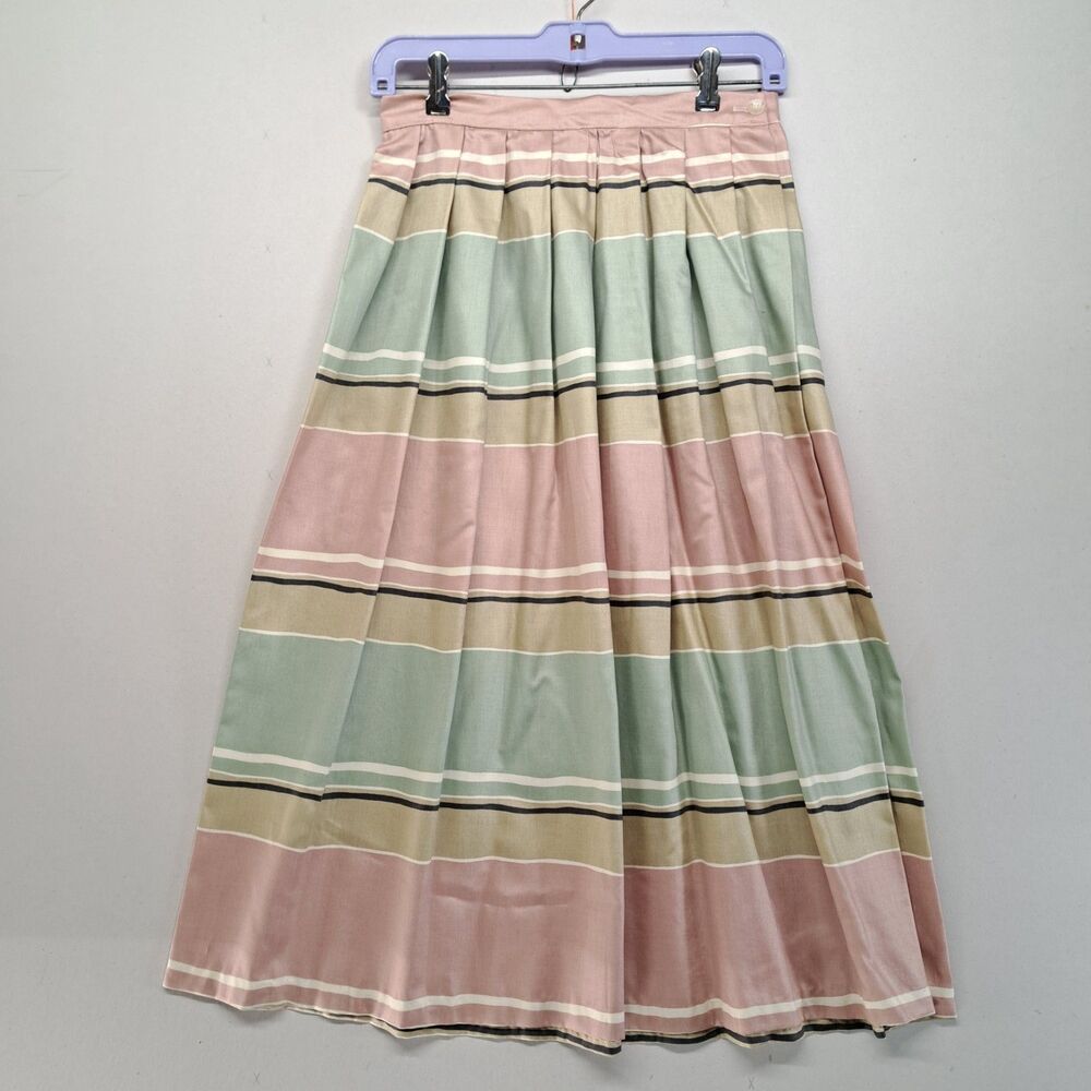 Vintage Long Skirt Lot of 7 Plaid Solid Size 2 XS / S 70s 80s Blake Russ Togs - Picture 11 of 16